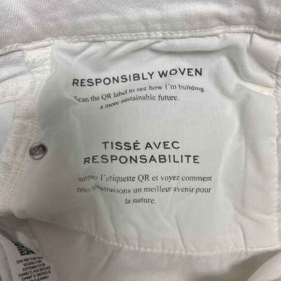 FRAME Le Jane Crop High Rise Size 26 New with Tags White - Picture 8 of 12